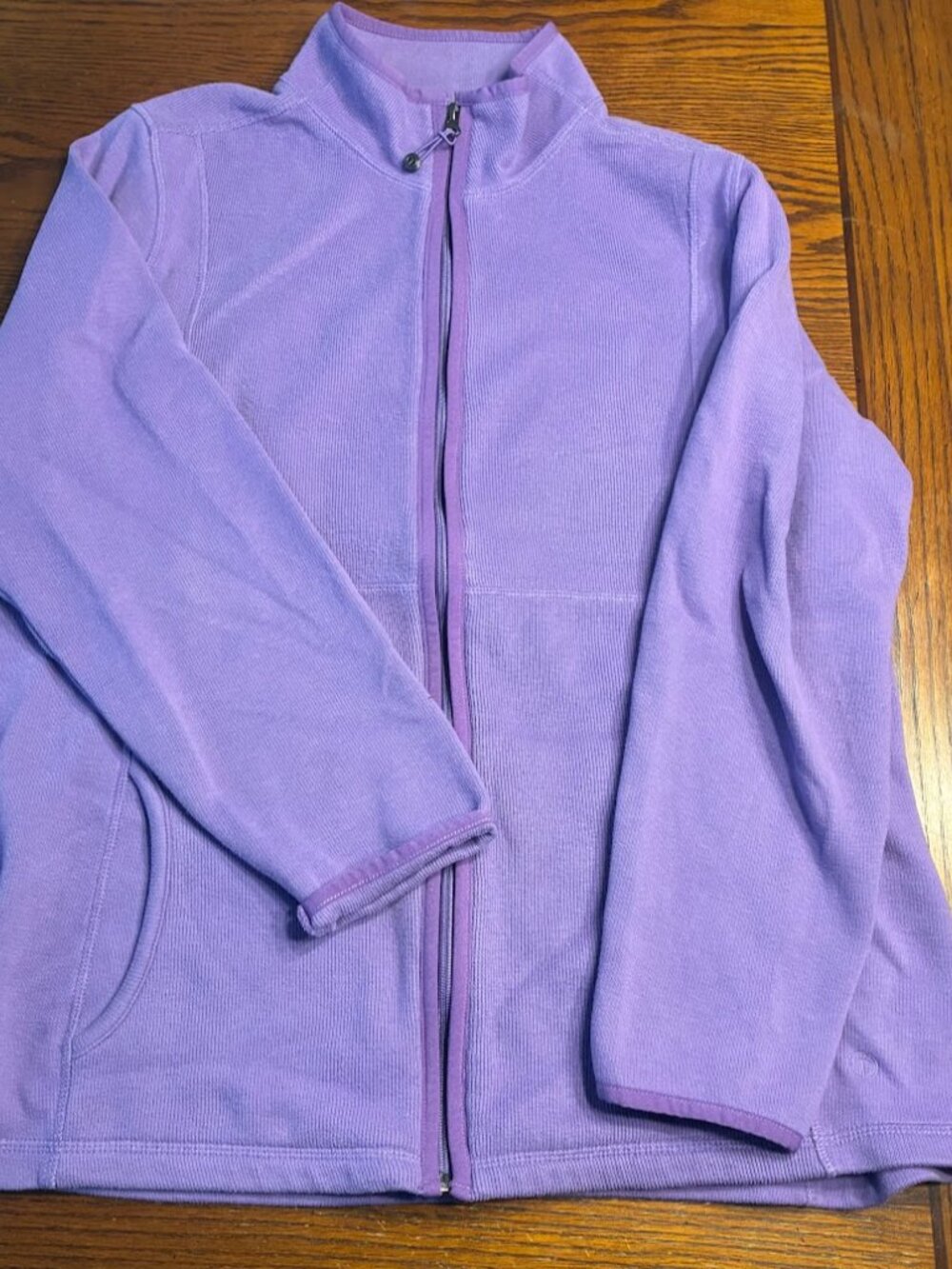 Talbots - Womens Size XL - Purple Zip Jacket - Good Condition